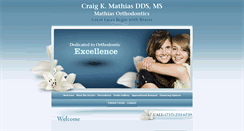 Desktop Screenshot of mathiasorthodontics.com